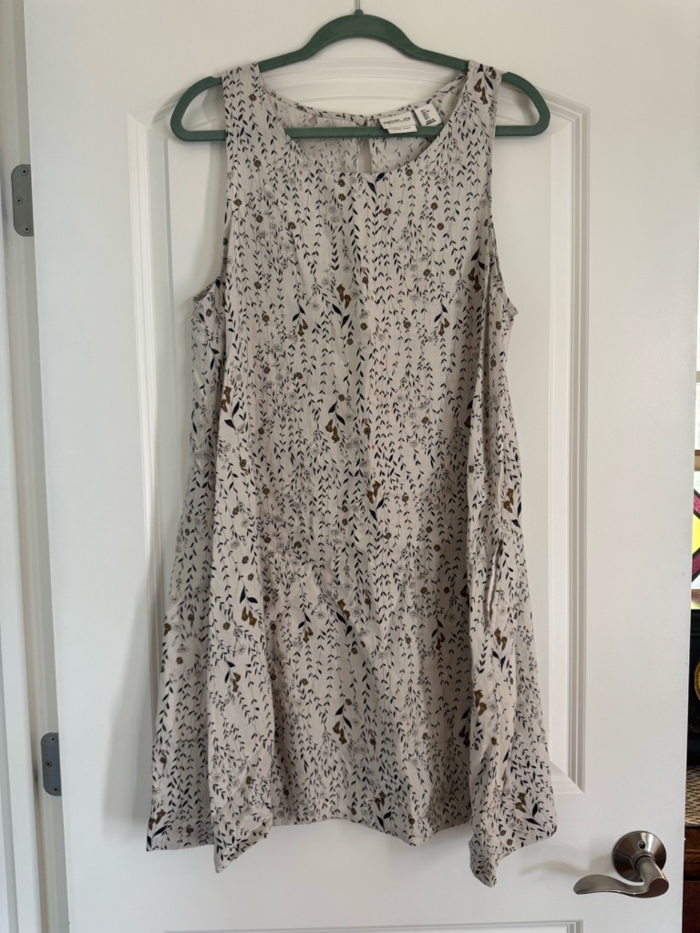 Rachel Zoe Ivory Printed Mini Swing Dress